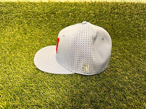 DK Graffiti Hat - Baby Blue with Red