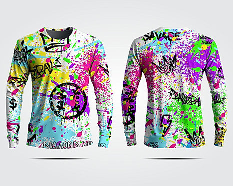 DK Graffiti Long Sleeve Crew Neck